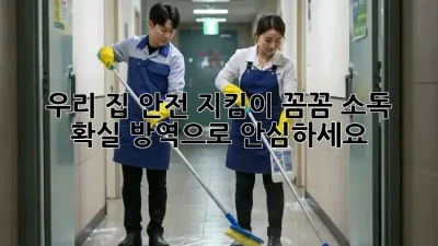 우리 집 안전 지킴이! 꼼꼼 소독 & 확실 방역으로 안심하세요🛡️